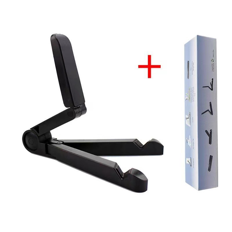 The mobile phone and tablet support stand is suitable for iPad dormitory folding desktop live streaming. It is a portable three-legged display stand that can be folded pic 15