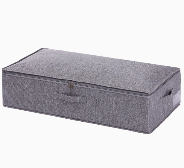 亚马逊跨境专供棉麻衣物棉被床底收纳箱折叠防潮床底收纳箱大容量详情9