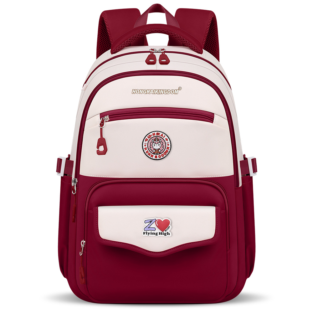 新款书包青年尼龙时尚高颜值多功能双肩包男女中小学生大容量书包详情6