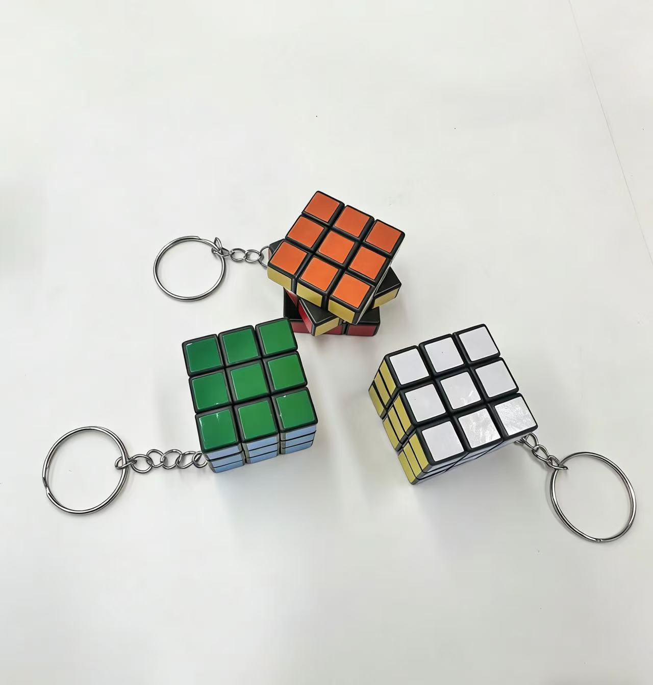 3cm迷你三阶魔方钥匙扣挂件学生益智解压小玩具厂家直销详情1