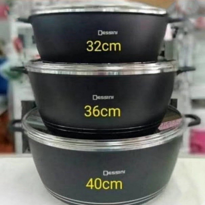 6pcs sauce pot set 6-piece soup pot Non-stick set Aluminum die-cast pot 32/36/40CM set pic 4