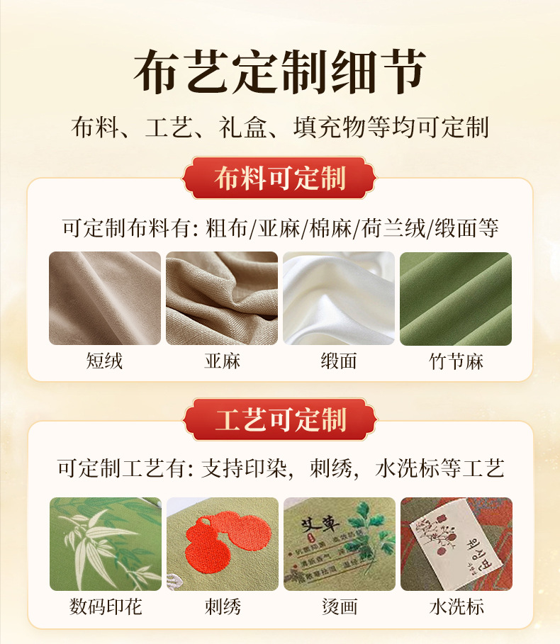 艾草枕头纯艾颈椎枕可拆卸护颈枕圆柱艾枕家用连体组合艾灸枕头详情5