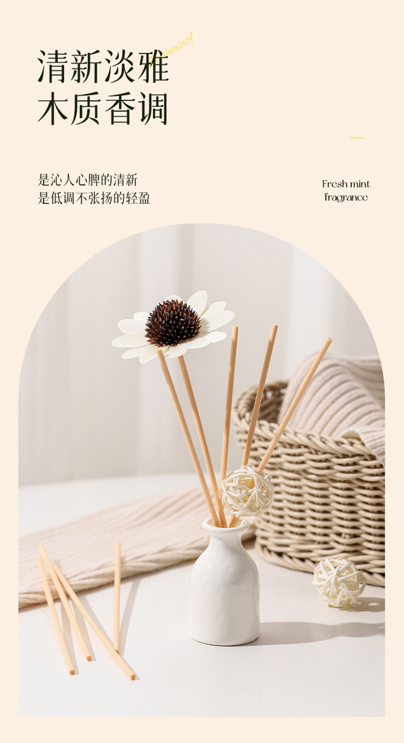 热销薰衣草无火香薰套装可定 藤条陶瓷精油挥发香薰香水厂家批发详情27