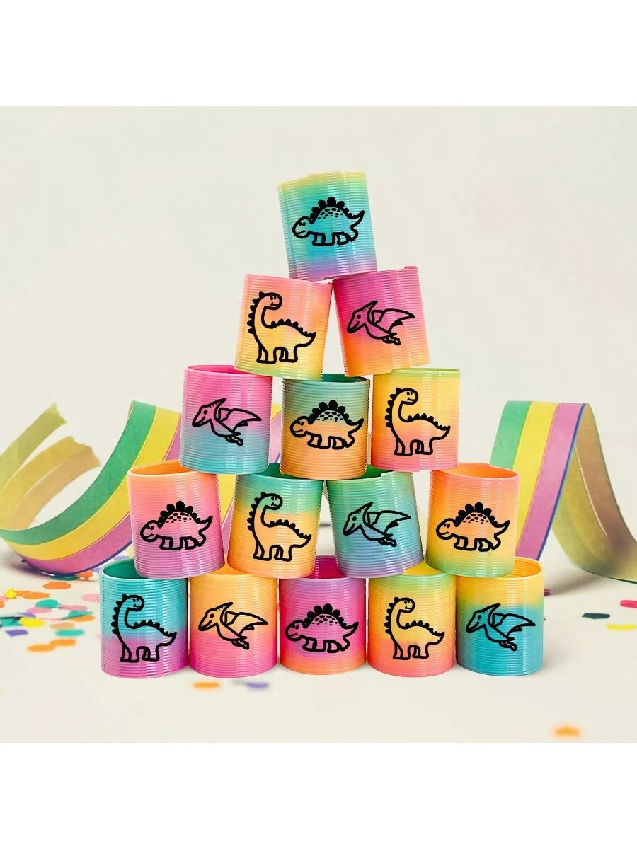 魔力彩虹圈迷你笑脸3.2x3.5CM叠叠乐七彩弹簧圈儿童玩具工厂批发详情6