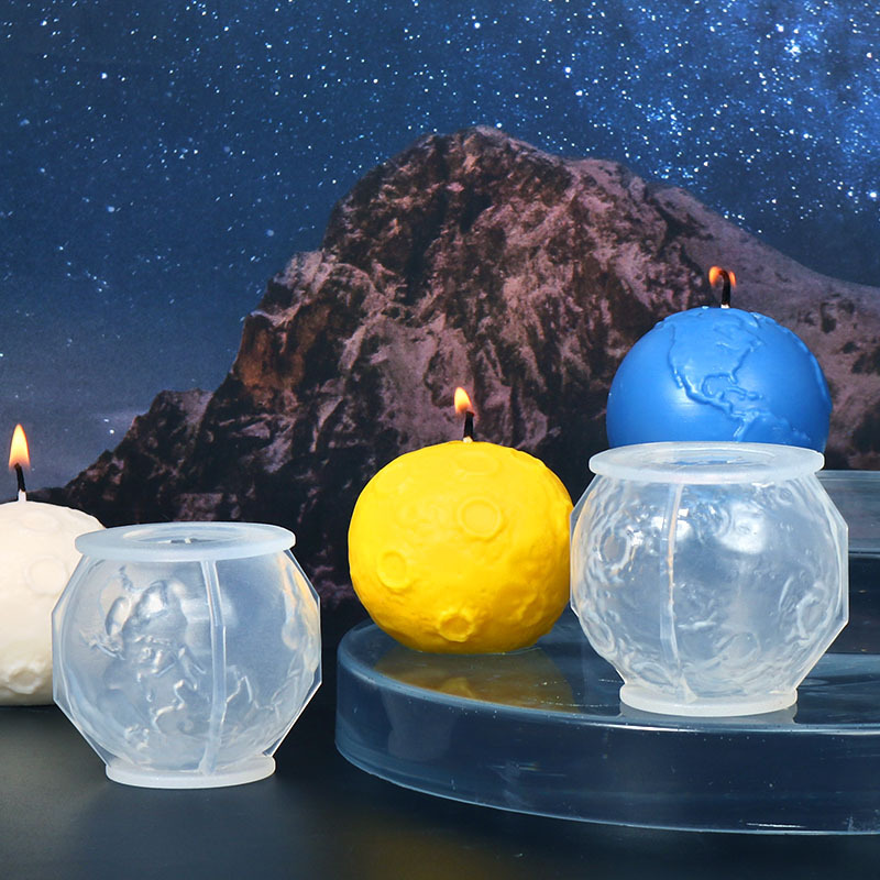 diy滴胶模具月球地球蜡烛硅胶模具星球香薰蜡烛厂家现货批发详情18