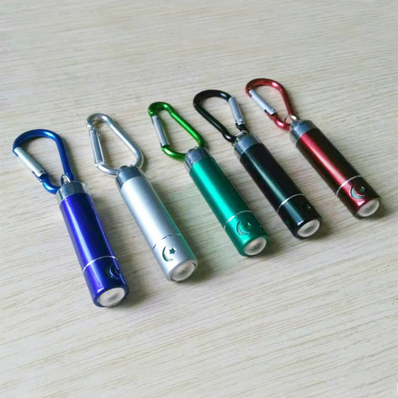 Mini telescopic zoom flashlight, led keychain, outdoor small flashlight, LOGO printable, mountain climbing buckle, key light pic 16