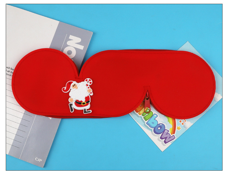 新款卡通可爱硅胶包三角造型零钱包眼镜盒墨镜收纳袋便携耳机包详情4