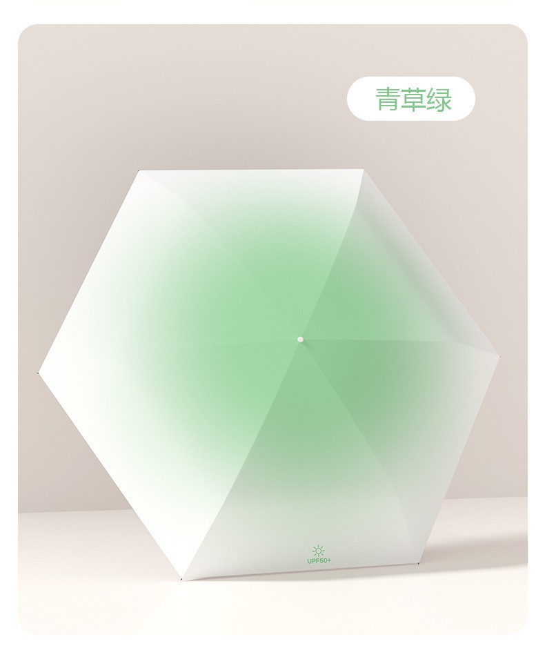 六折迷你黑胶渐变防晒伞手环批发小巧便携晴雨伞广告伞折叠遮阳伞详情33
