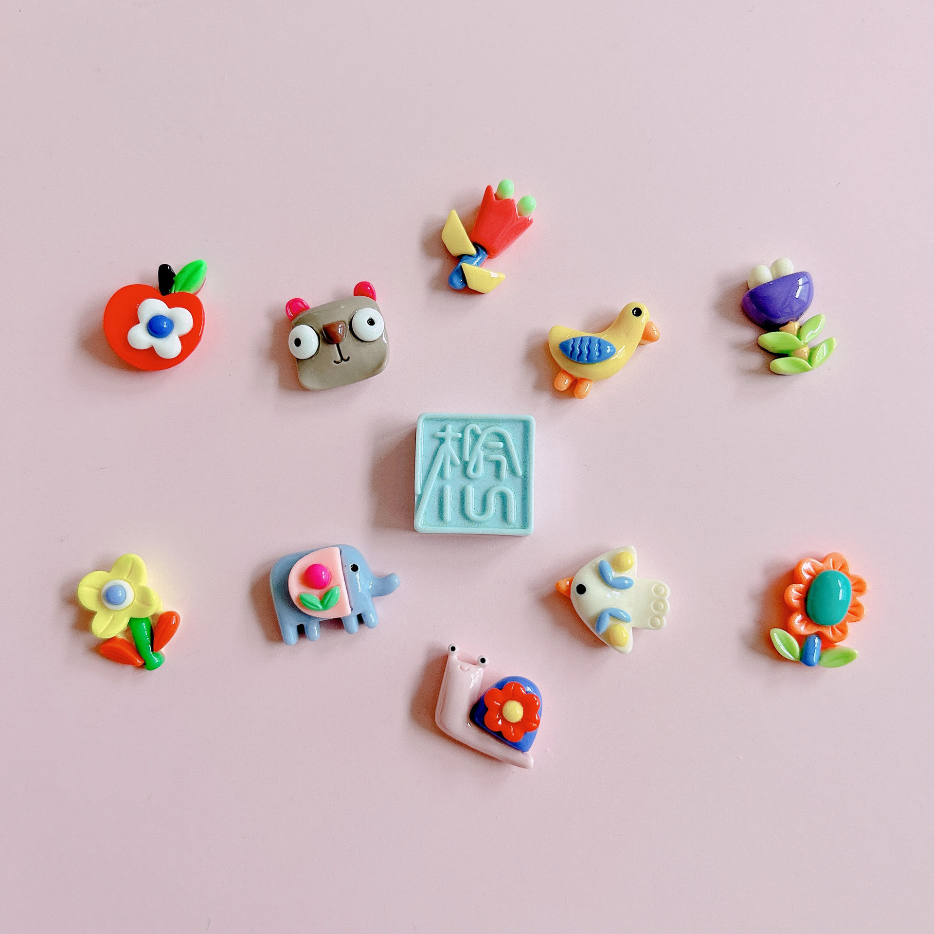 XN Creative Dopamine Flower Animal diy resin jewelry accessories Phone case Hair clip cream glue material pic 9