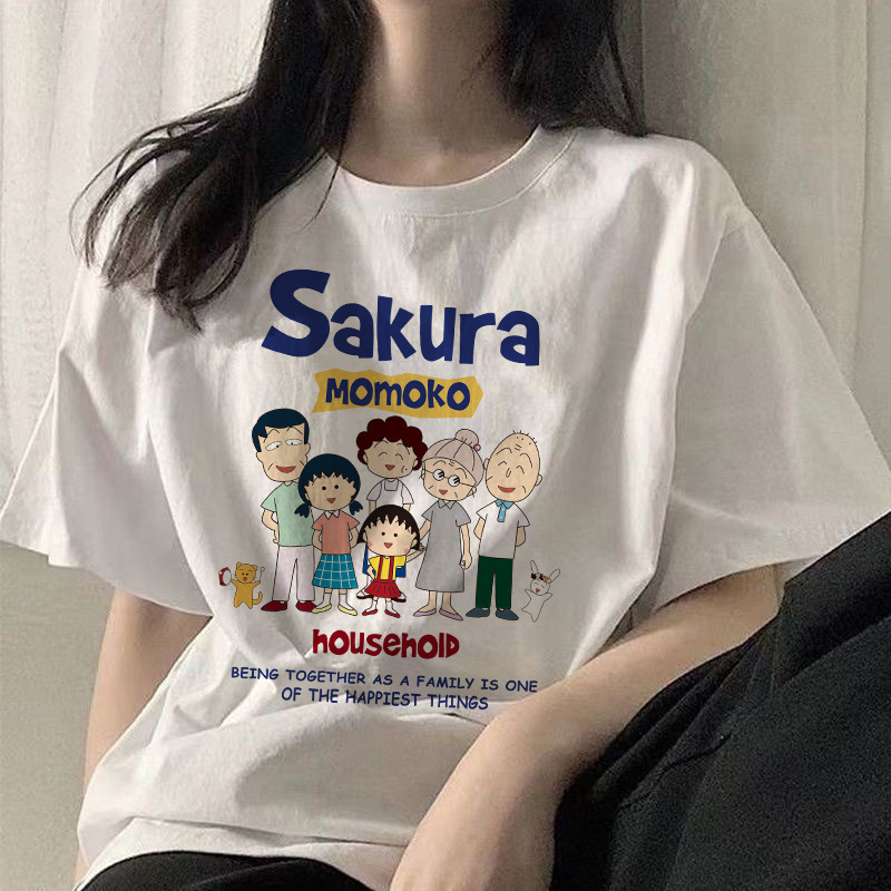 冰凉冰丝t恤港风ins三朵红花圆领短袖T恤男女休闲情侣装宽松型详情19