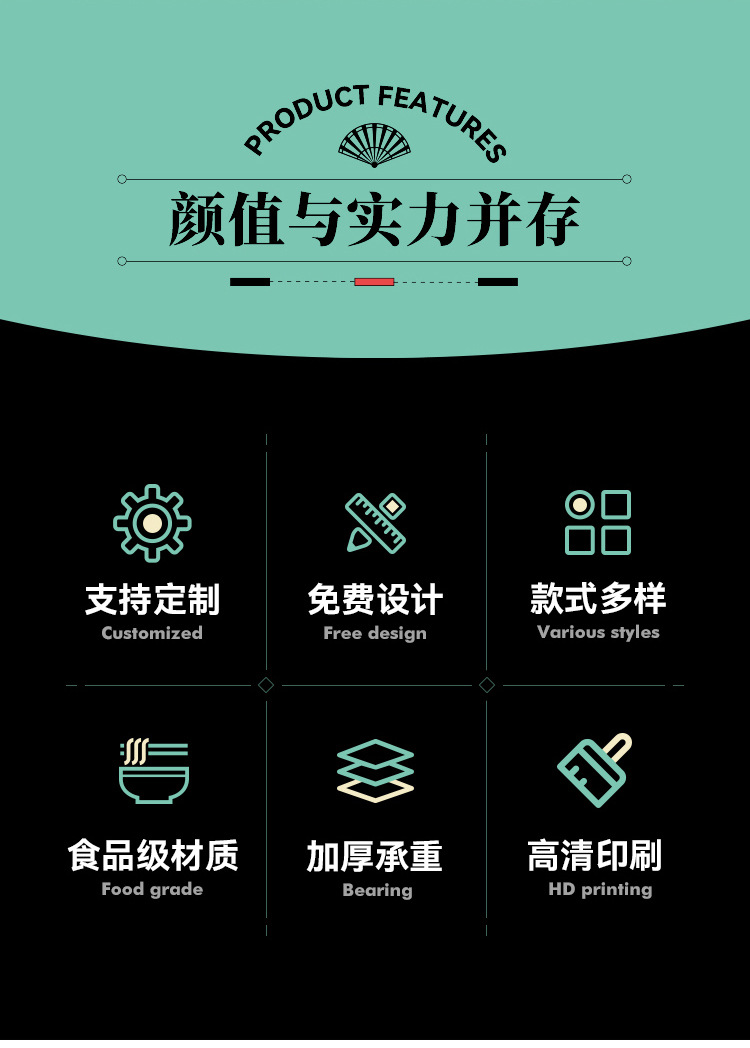 一次性餐盒牛皮纸纸碗耐高温沙拉碗饭盒外卖快餐盒商用餐具打包盒详情3