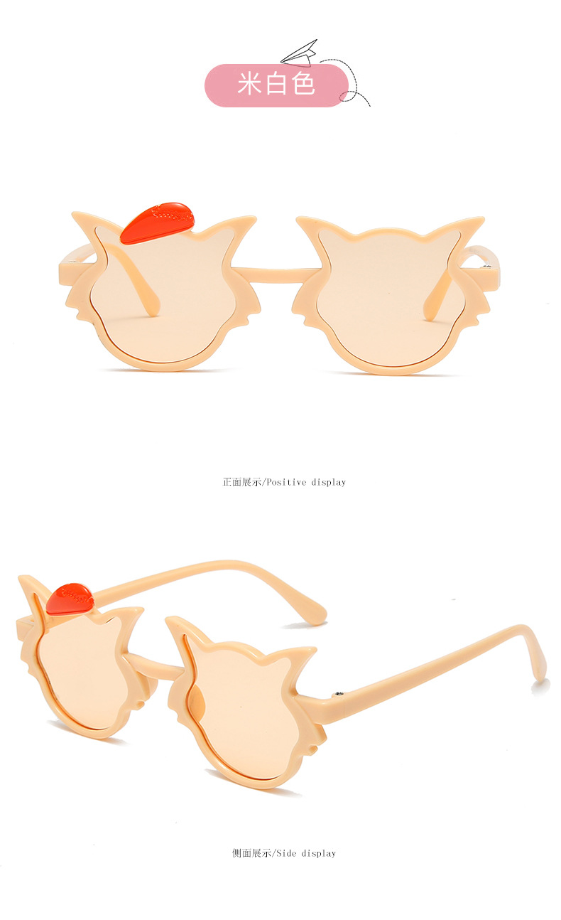 新款个性卡通灰太狼框装饰儿童太阳镜 夸张搞怪男女童可爱墨镜潮详情15
