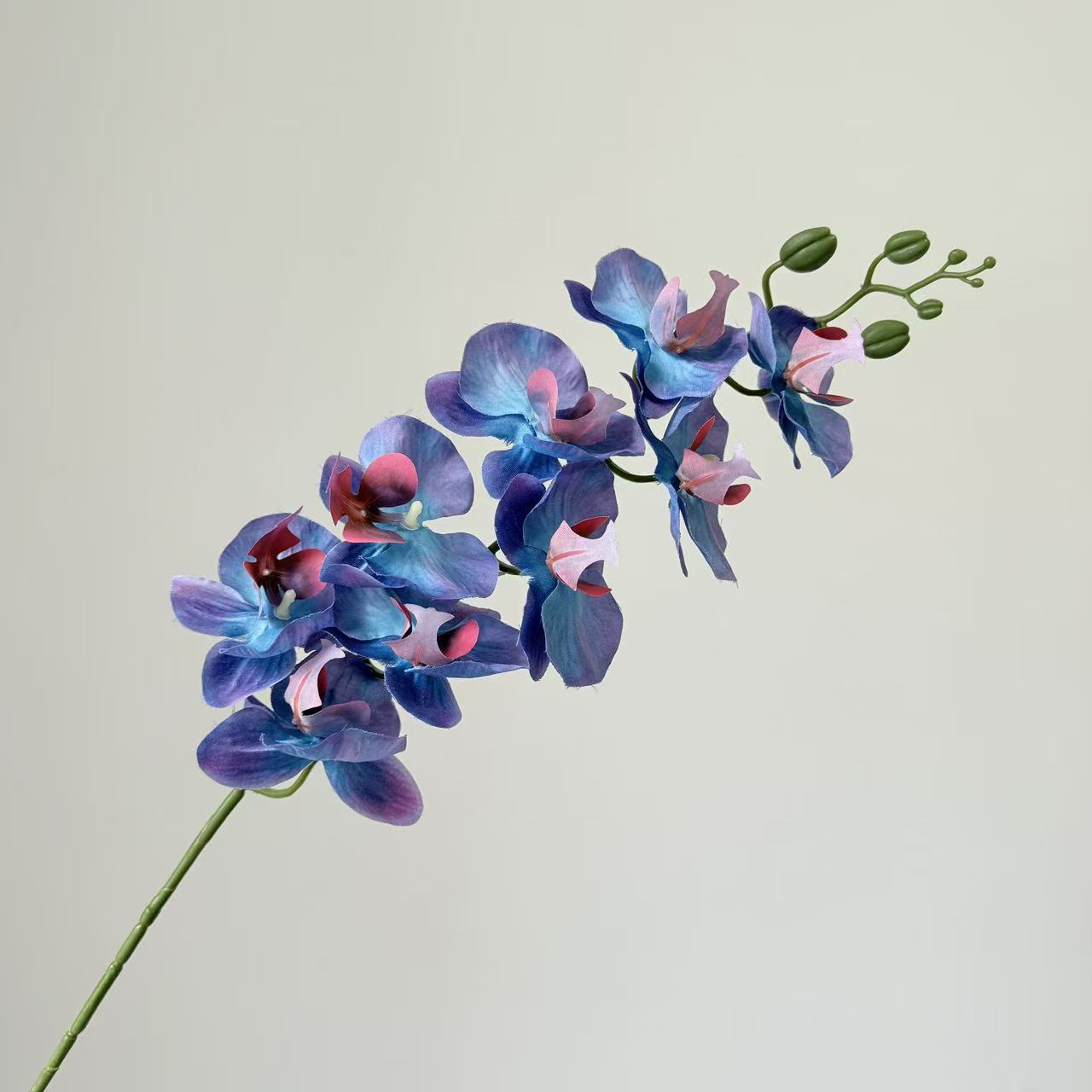 9头蝴蝶兰仿真花手感高级感逼真假花兰花艺场景布置酒店婚庆用花详情18