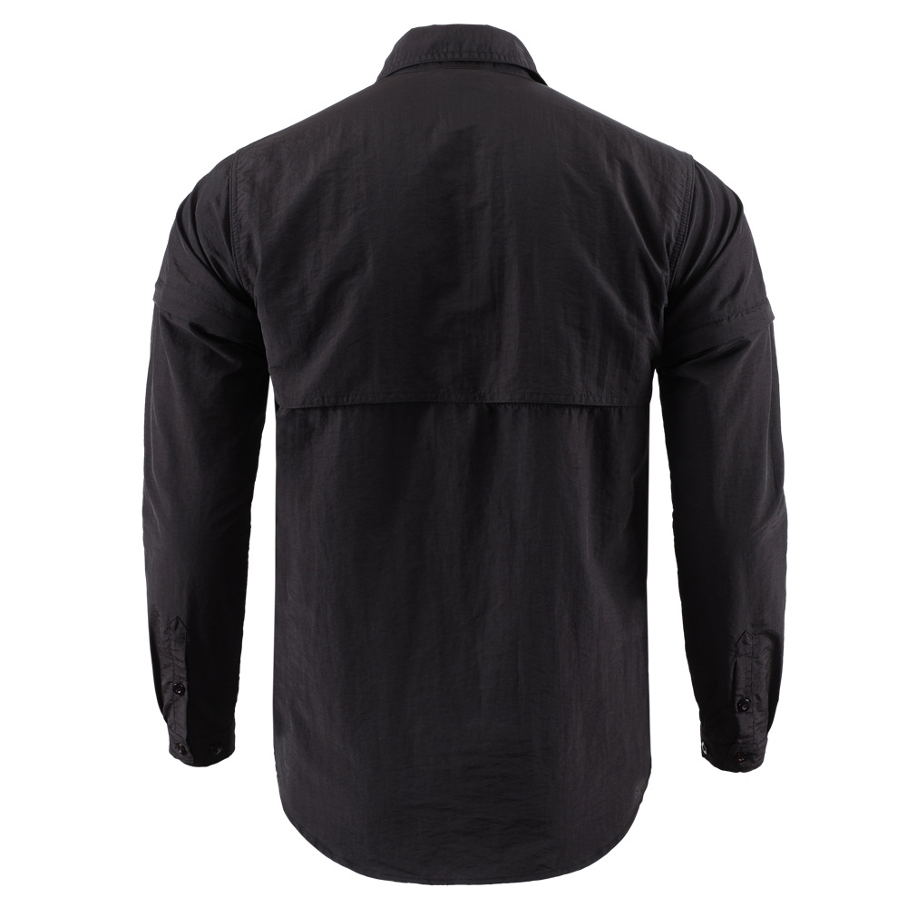 ESDY春夏秋户外男衣可拆卸长短袖两用衬衫户外运动骑行爬山套跨境详情3