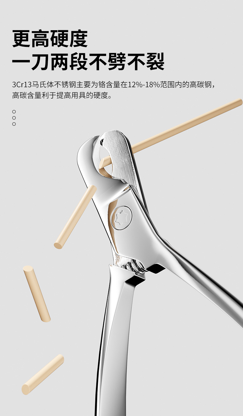 Special nail clippers for dogs and cats, crescent-shaped scissors, stainless steel nail clippers, dog cleaning, beauty care and pet supplies pic 4