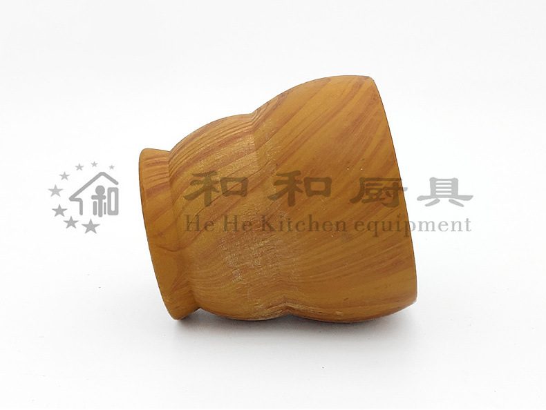 手动捣蒜器捣药罐木纹石臼压蒜器厨房PP捣蒜擂钵香料研磨器蒜泥器详情11