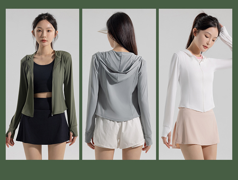 Comfortable, tight, breathable and fashionable sun-protective clothing for women, summer light, quick-drying sun-protective clothing, ice silk UV protection for women pic 15