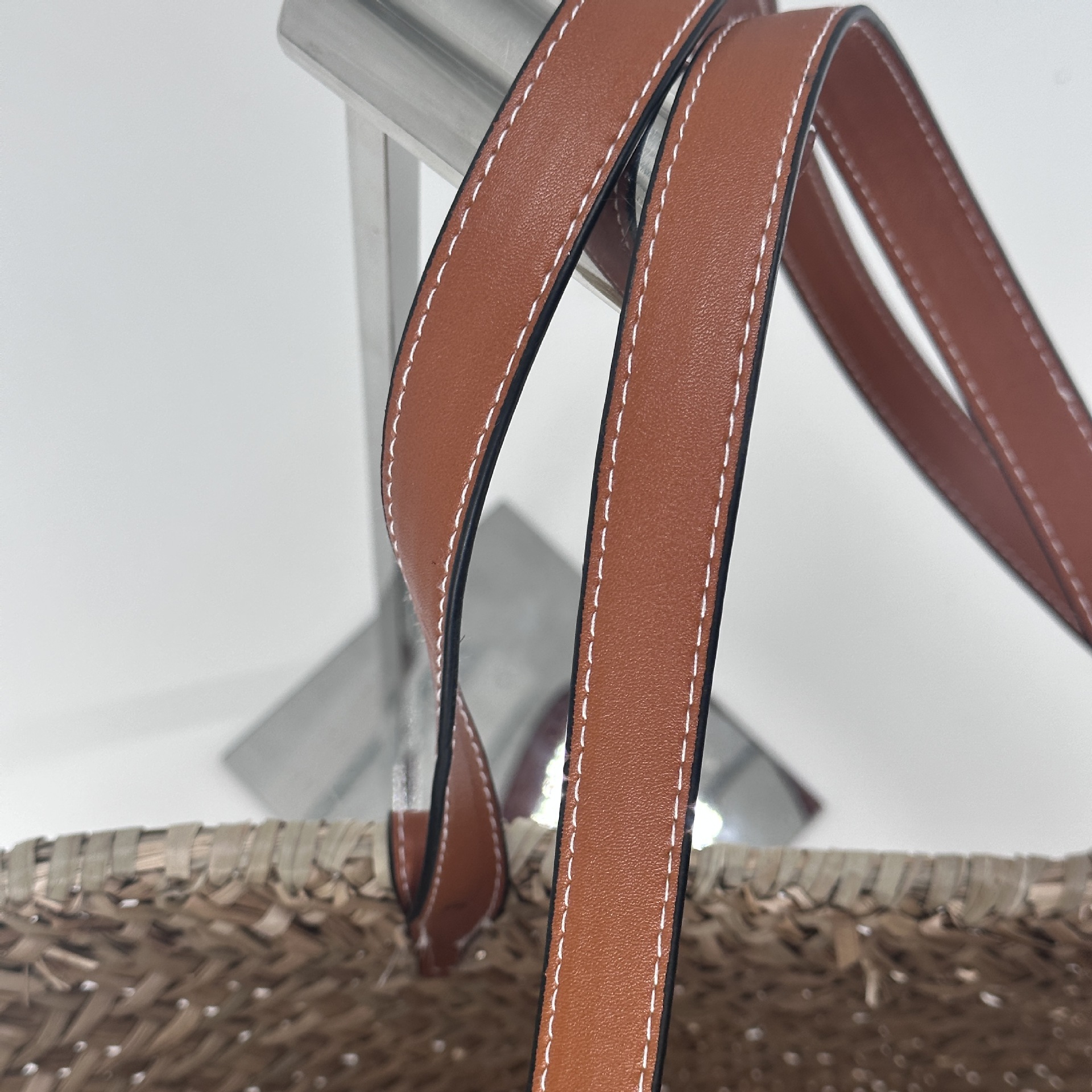 24年草编大容量单肩包度假旅行沙滩包手工编织包拍照打卡包托特包详情8