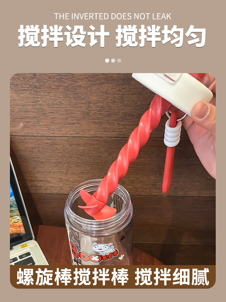 蜡笔小新tritan水杯女生2025新款夏天搅拌杯学生上学专用杯子防摔详情9