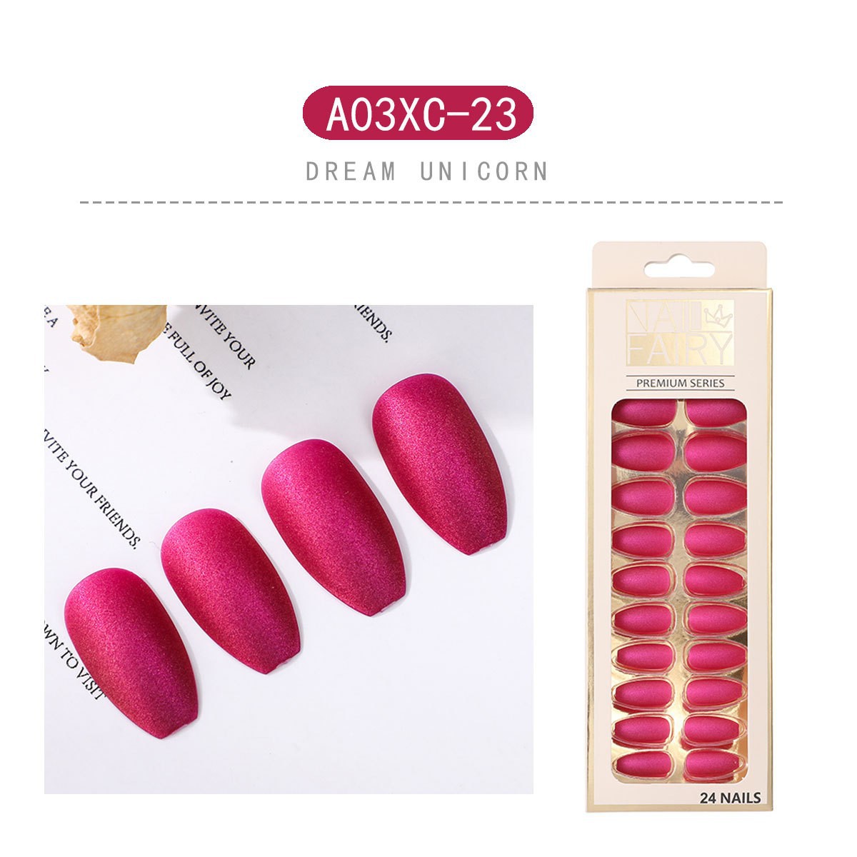 Customized colorful matte ballet nails, finished nail pieces, matte coffin nails, 24 pieces of nail pieces, artificial nails pic 8