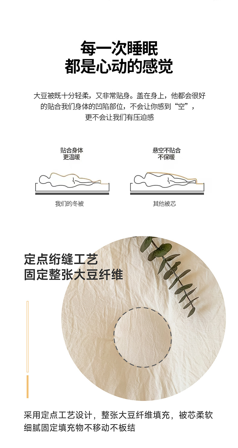 A类母婴大豆纤维被原棉加厚冬被宿舍酒店春秋夏被芯高端礼品被子详情12
