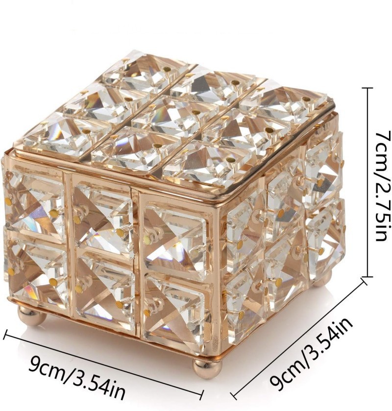 European-style luxurious retro jewelry box, jewelry stud storage box, scene arrangement props pic 4
