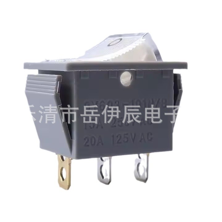 电锅船型开关KCD4电锅开关三角二档带灯KCD3电锅开关31X25详情2