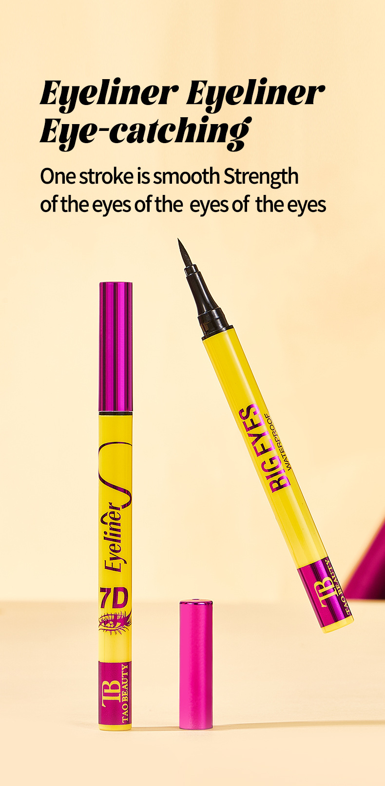 【 Cross-border Exclusive 】Tao Beauty Mascara Eyeliner Pen is waterproof, sweat-proof, long, thick, smooth and long-lasting pic 24