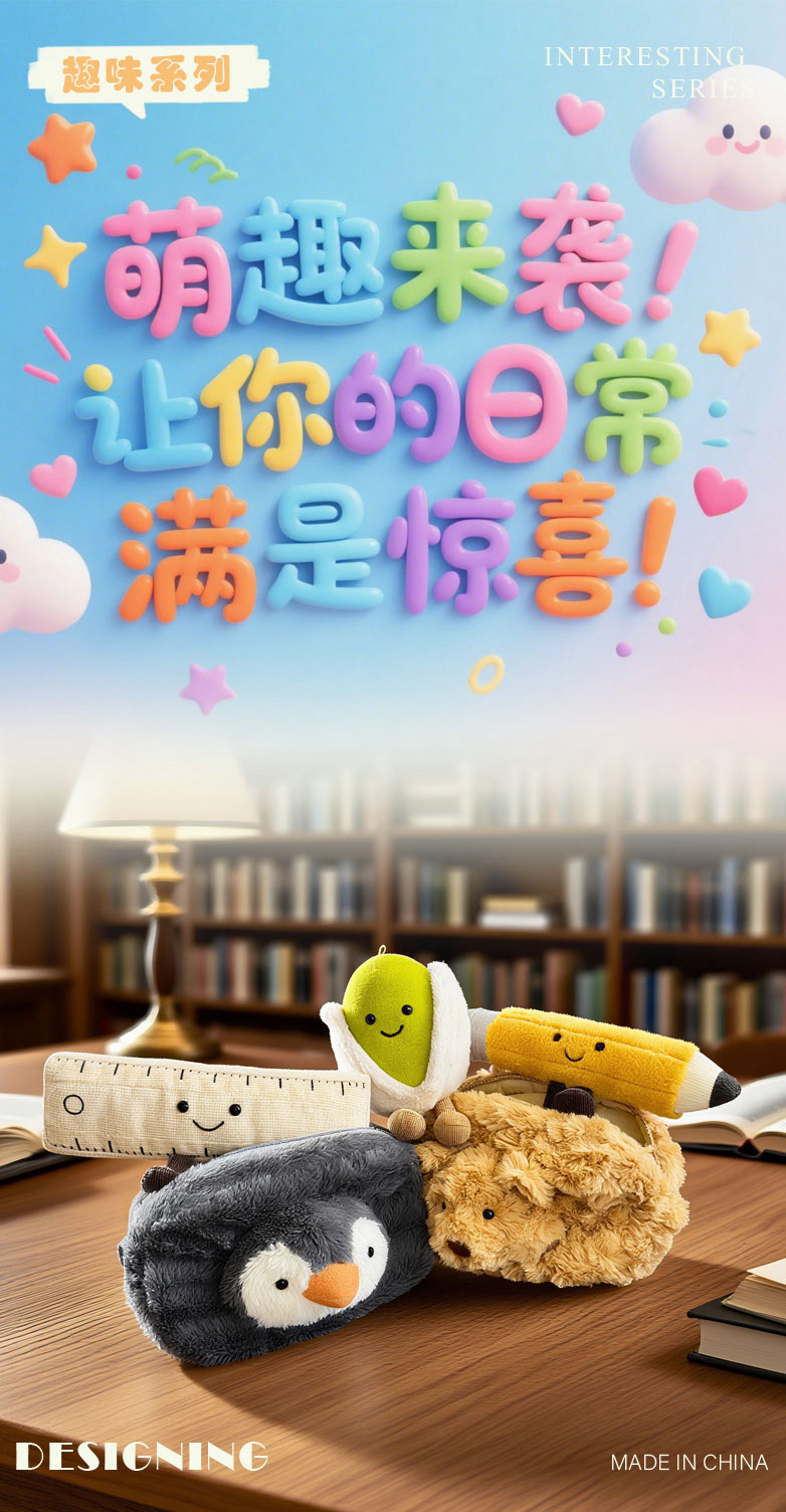 jelly趣味姜饼屋玩偶毛绒椰子柠檬水公仔可爱沙滩毛绒玩具礼物详情1
