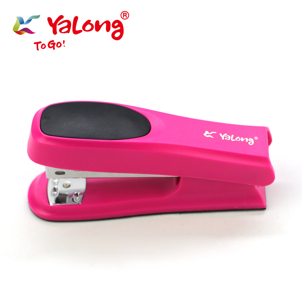 YL55021 low-cost stapler with rubber base, anti-slip stapler, high-quality metal for back-to-school stationery pic 4