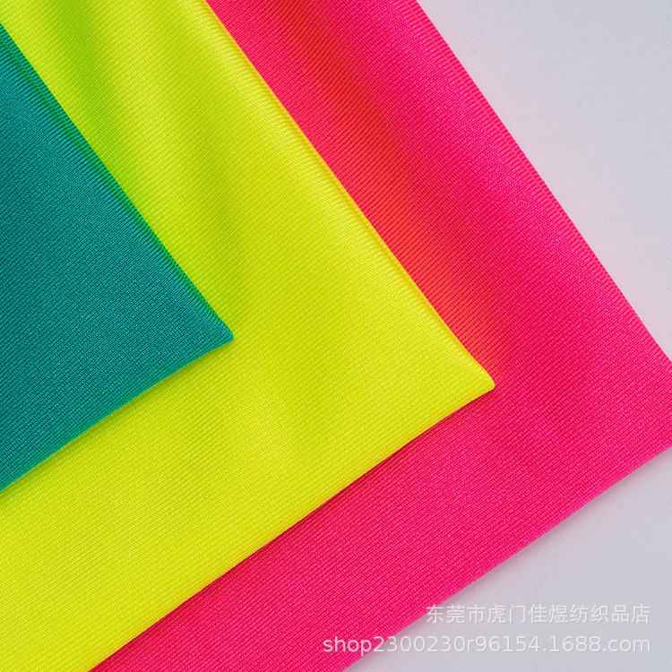 Flat fabric polyester glossy Lycra fabric swimsuit surface fabric 220 swimsuit elastic fabric ice silk fabric knitted composite blue pic 15