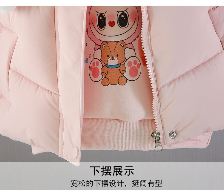 女童2025春季新生儿休闲裤套装加绒三件套B类兔毛绒布服饰详情8