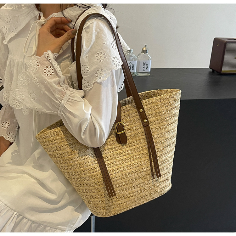 草编大容量包女包编织夏天沙滩女2024新款包包单肩手提托特包大包详情20
