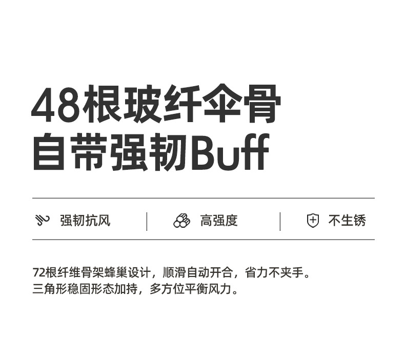 定制12骨三折全自动折叠伞男士商务雨伞简约素色伞加印logo广告伞详情23