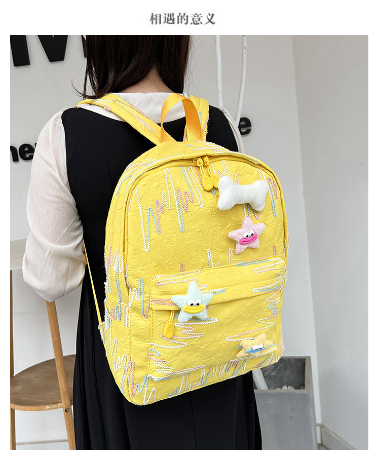 森系新款大容量可爱轻便时尚简约百搭高颜值初高中大学生双肩背包详情12