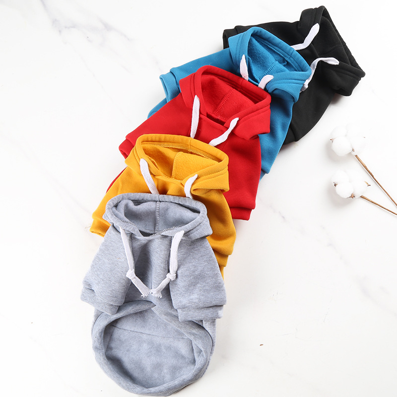 Otoño e invierno peluche de oro cremallera de bolsillo sudaderas grandes y medianas para perros perros ropa de gato fardo suministros para mascotas pic 26