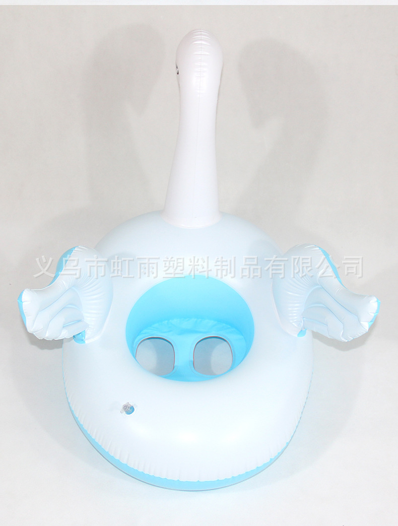 大白鹅艇水上充气儿童玩具座圈带翅膀防侧翻游泳圈婴儿坐圈批发详情17