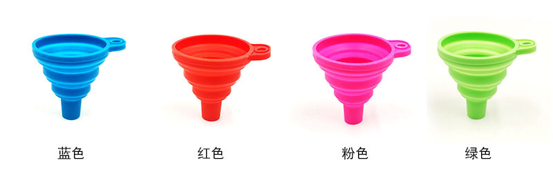 厨房塑料长柄大号液体漏斗 彩色多功能酒壶酱油分液漏斗详情2