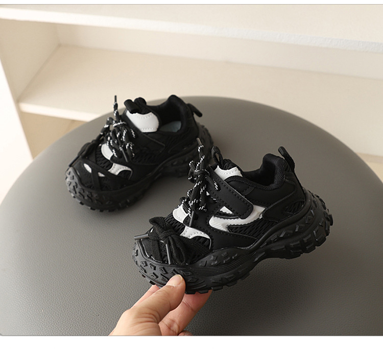 男童运动鞋2025春新款透气童鞋儿童休闲时尚老爹鞋小女孩轻便鞋子详情11