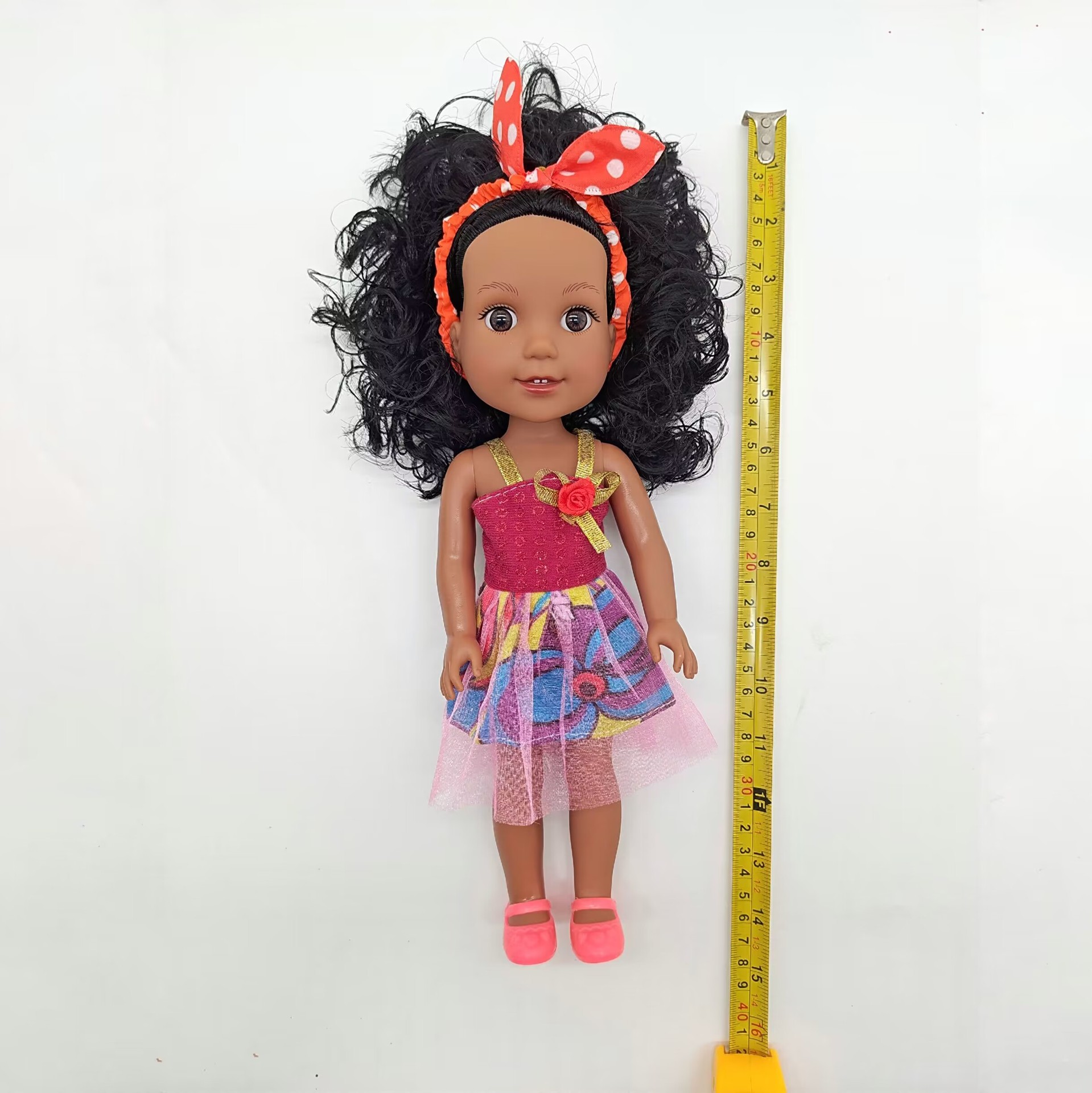 18-33CM Black doll, full-body vinyl rebirth doll, soft vinyl simulation baby, African doll, music doll pic 17
