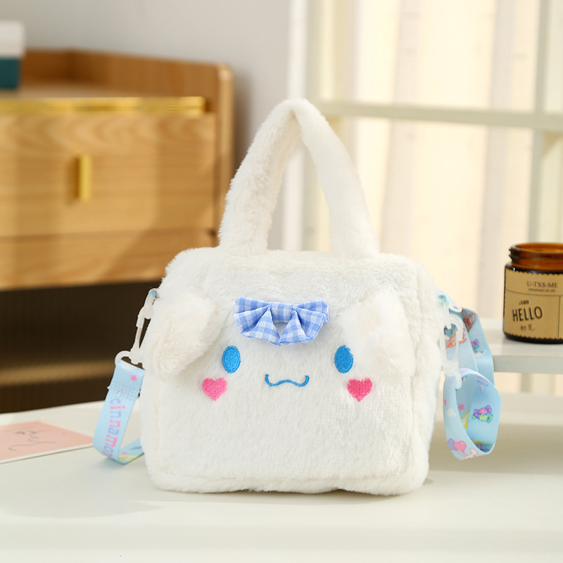 New cute and exquisite plush crossbody bag, cartoon sweet doll handbag, high appearance level plush bag wholesale pic 3