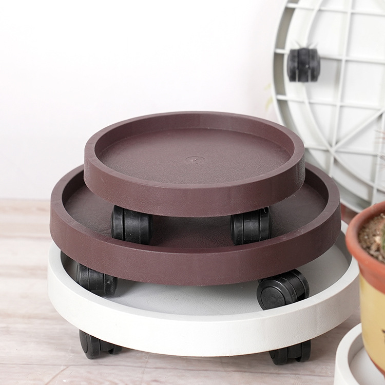 花盆托盘有轮万向轮底托树脂花盆底座可移动带滚轮加厚花盆托盘详情19