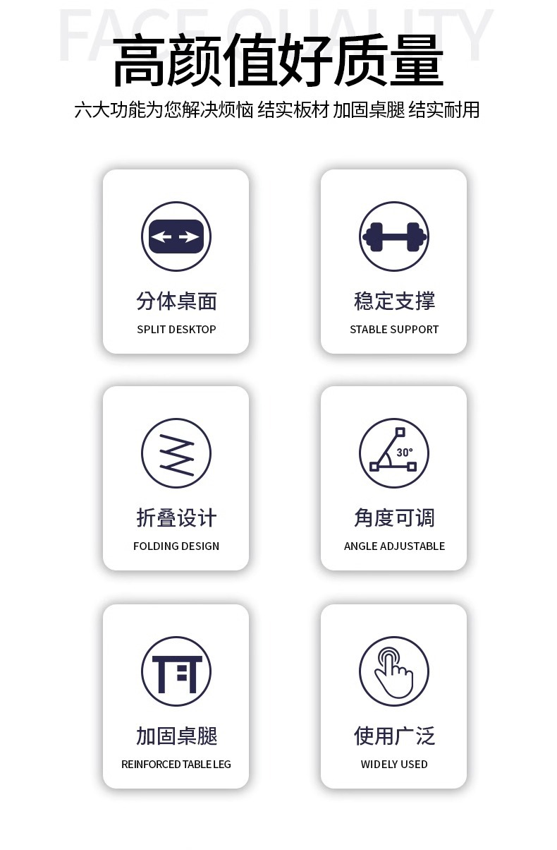 Small bed table, multi-functional study desk for dormitory students, foldable notebook, computer desk, bay window desk board pic 2