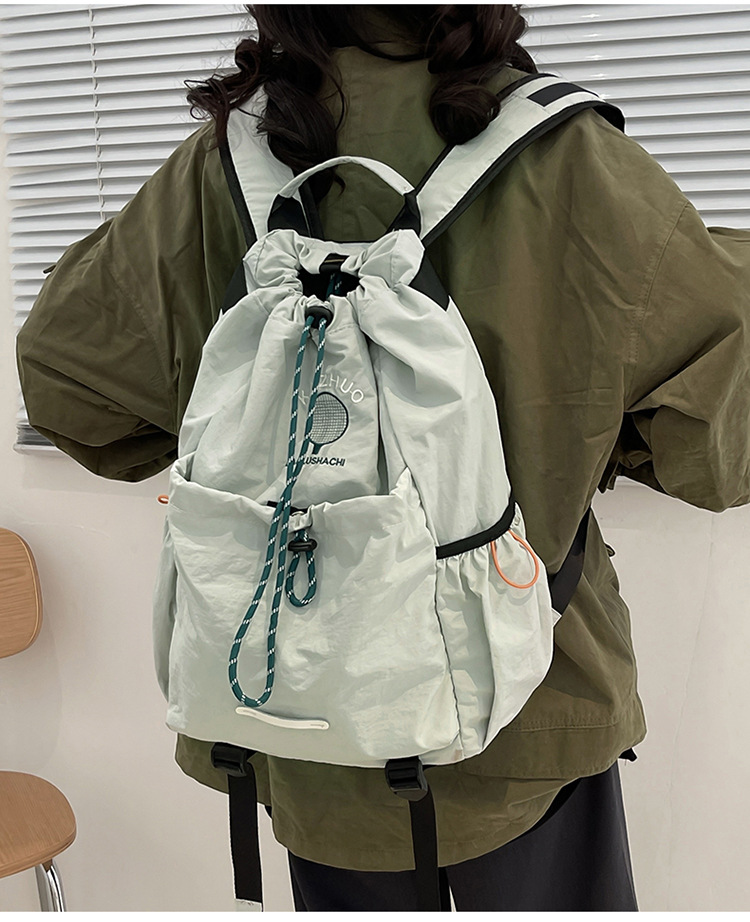 Wholesale and customization of large-capacity, simple and versatile backpacks for women, fashionable and lightweight travel bags for sports women pic 13