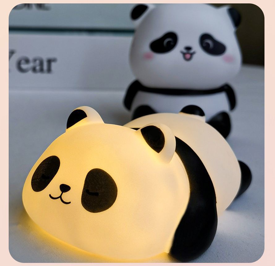 可爱熊猫小夜灯床头卧室睡眠护眼寝室伴睡觉送儿童房给女生日礼物详情8