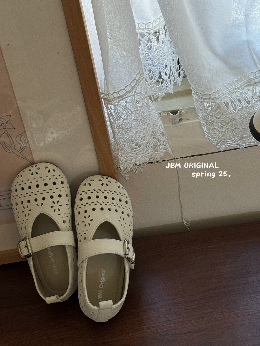 女童镂空韩版小皮鞋JBM春夏季新款银色公主鞋软底女孩玛丽珍鞋子详情11