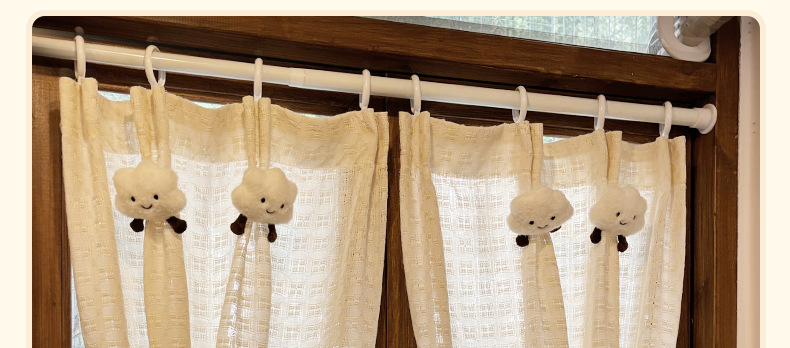 法式纱帘飘窗窗帘小窗户短款半帘遮挡咖啡厅厨房隔断门帘柜子遮丑详情29