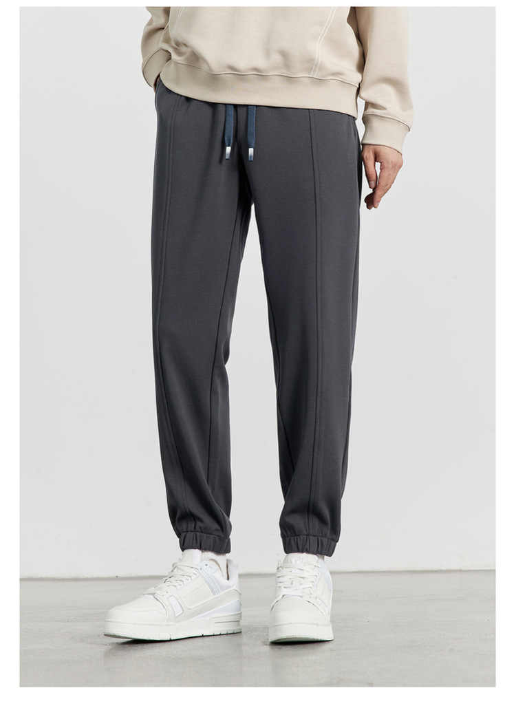 WOOG2005男装2024秋冬季新款抗皱束脚休闲裤男士卫裤运动裤 时尚舒适耐磨男士运动裤详情17