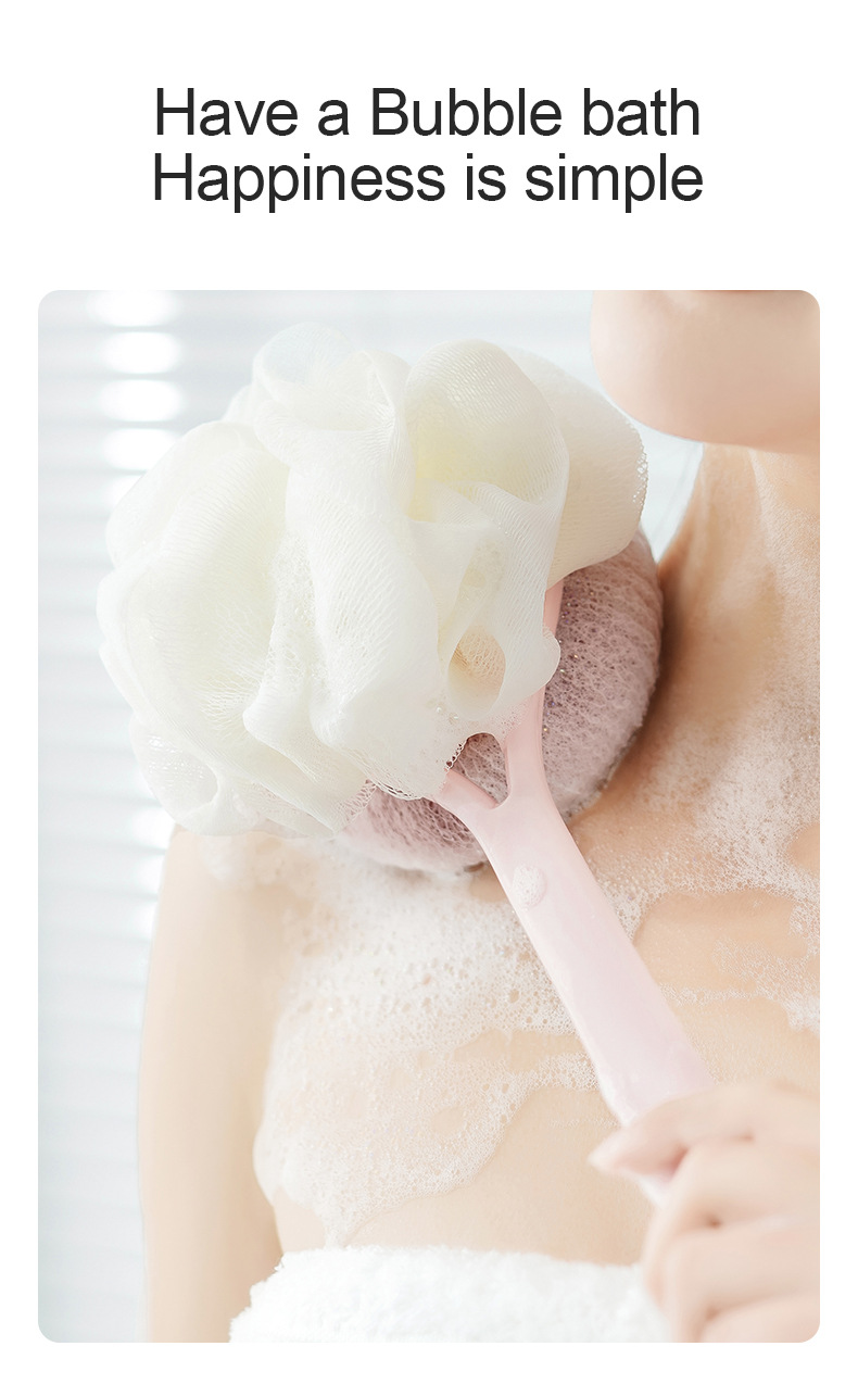Women's Bathing Brush 2-in-1 Back Brush Rubbing Mud and Back详情9