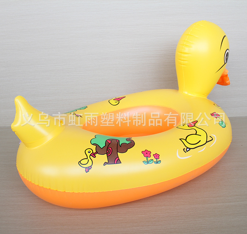 夏季批发黄鸭儿童游泳圈 加厚动物游泳坐圈座圈PVC鸭子游泳圈混批详情12